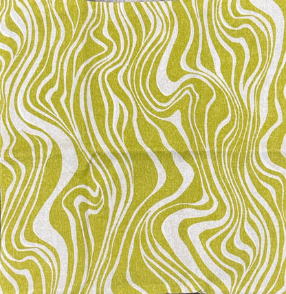 Outdoor Waves Pillow Cover - Chartreuse