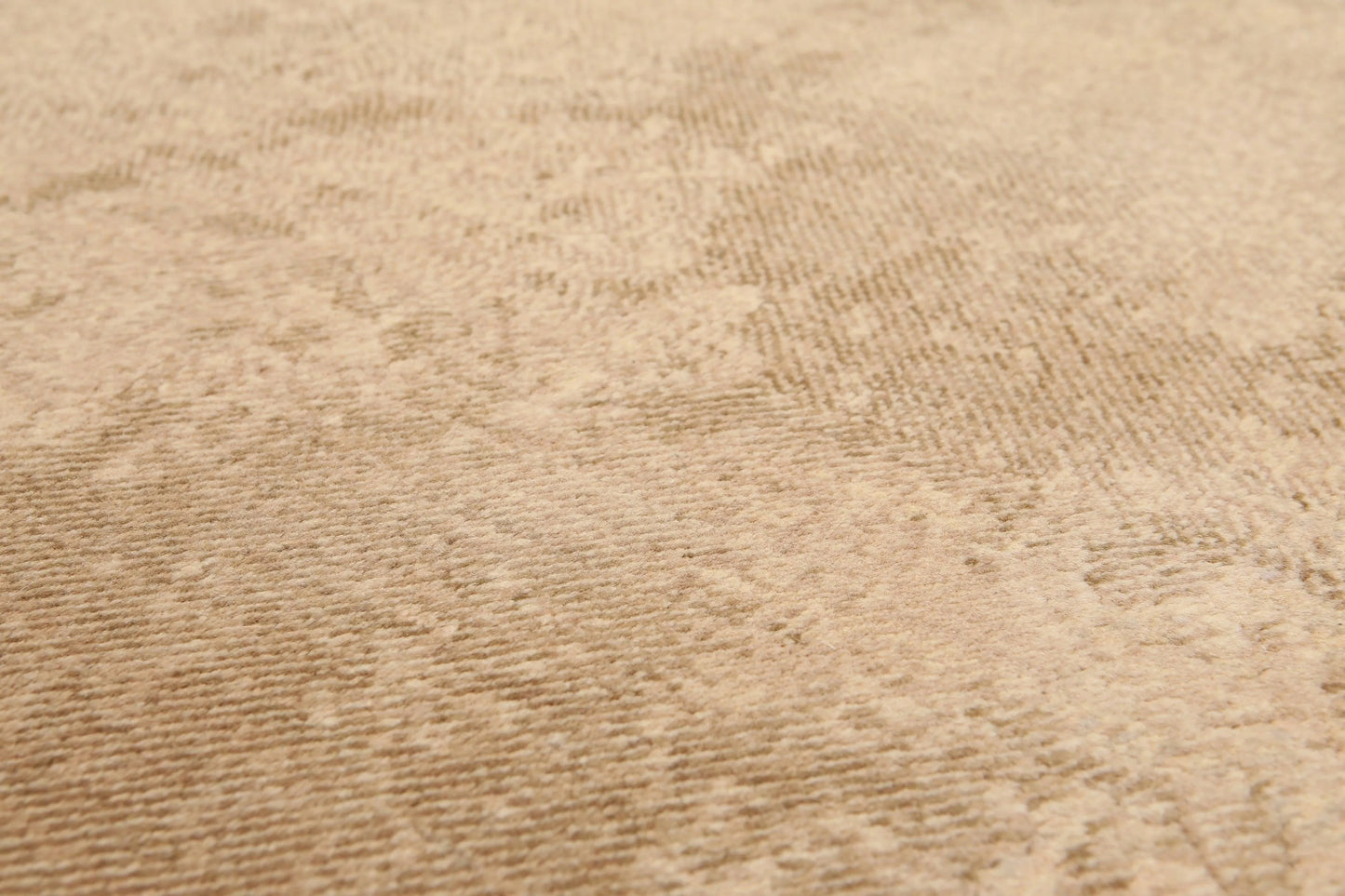 5' x 7' Modern Area Rug Erased Distress Pattern Wool Hand Knotted Tan