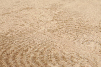 5' x 7' Modern Area Rug Erased Distress Pattern Wool Hand Knotted Tan
