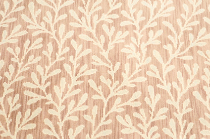 6' x 9' Botanical Hand Knotted Area Rug 100% Wool Taupe