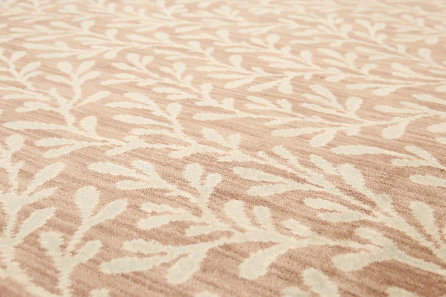 6' x 9' Botanical Hand Knotted Area Rug 100% Wool Taupe