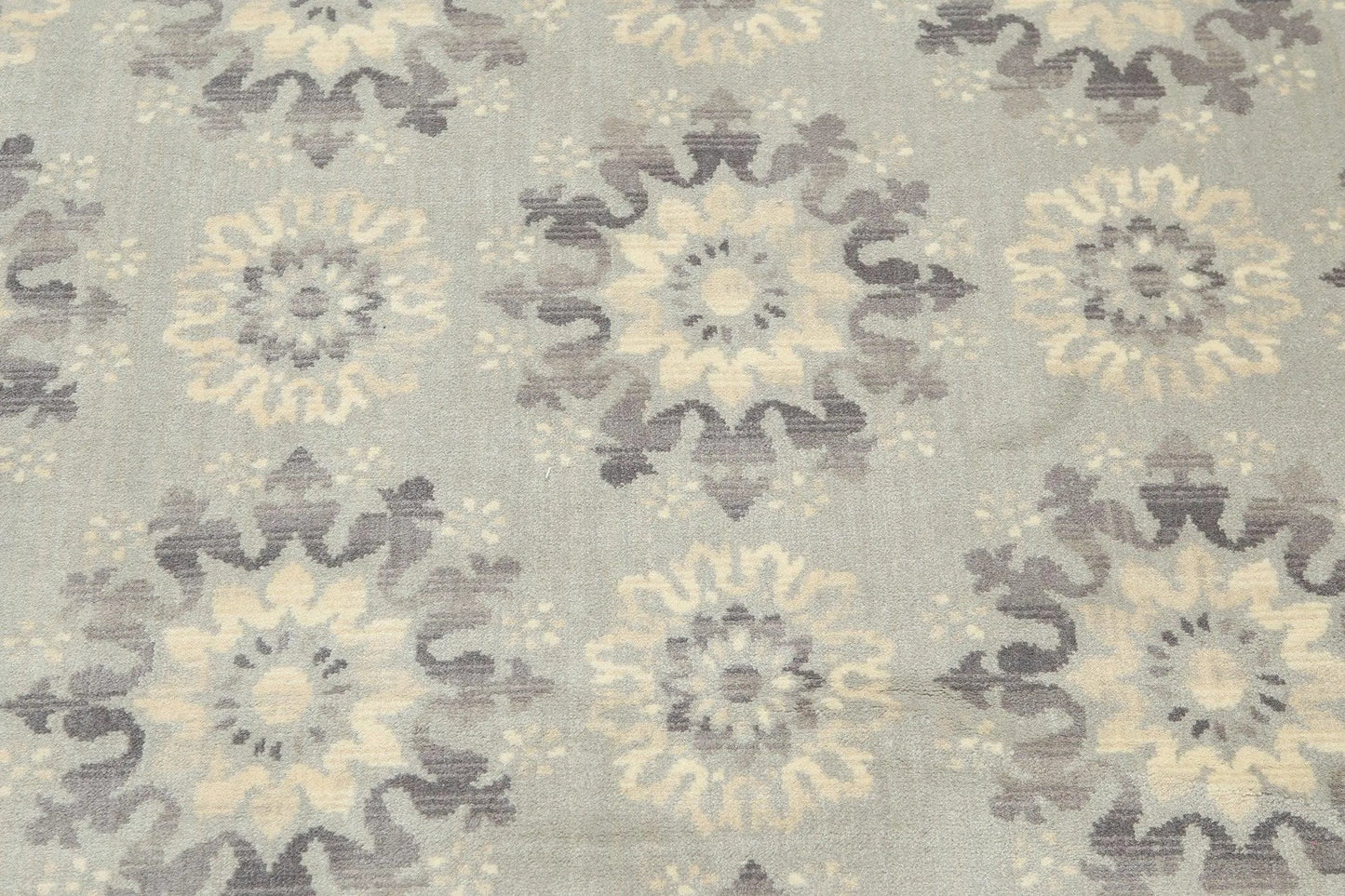 6' x 9' Hand knotted 100% Wool Oriental Area rug Modern Gray