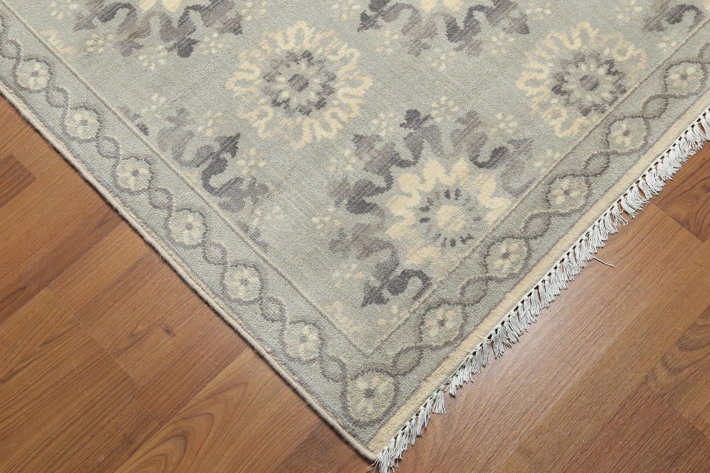 6' x 9' Hand knotted 100% Wool Oriental Area rug Modern Gray