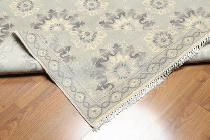 6' x 9' Hand knotted 100% Wool Oriental Area rug Modern Gray