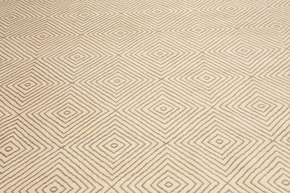 8' x 10' Hand Knotted 100% Wool Traditional Oriental Area Rug Ivory
