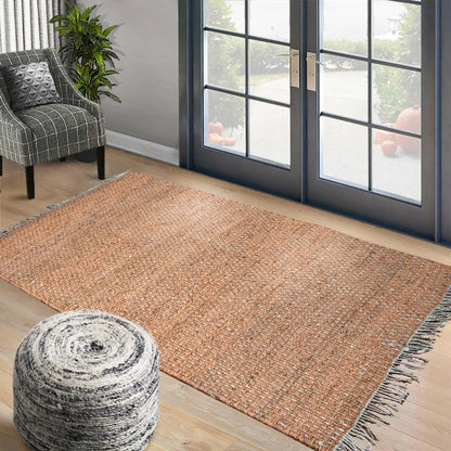 Multi Size Hand Woven Flat Weave 100% Jute Ineas Traditional Oriental Area Rug