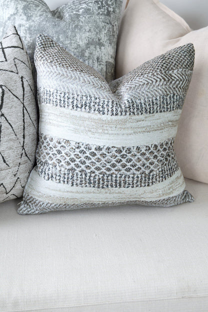 Distressed Vintage Kendra Ash in Grey Pillow