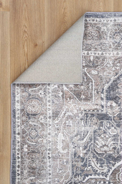 Distressed Vintage Kendra Ash in Grey Rug
