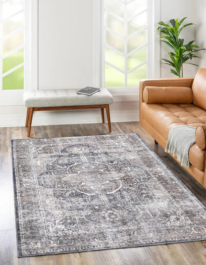 Distressed Vintage Kendra Ash in Grey Rug