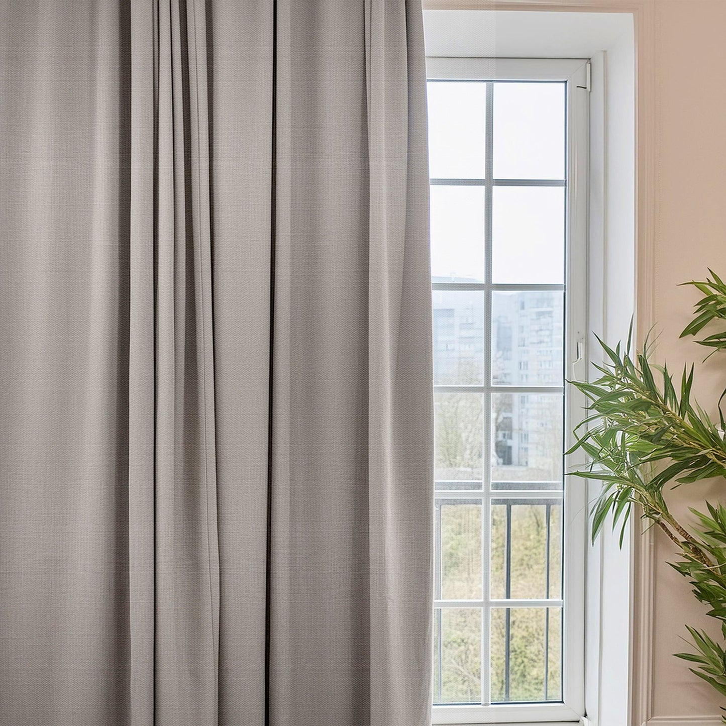 Linen Gray Curtain