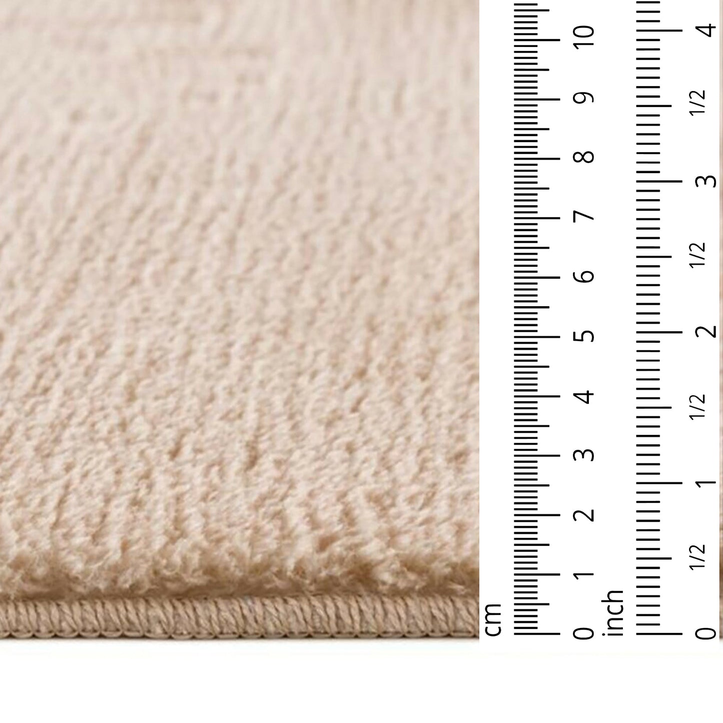 Cream Plush Area Rug