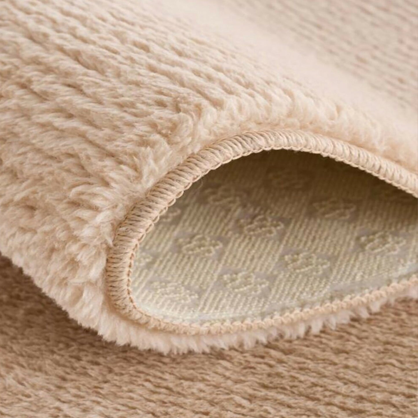 Cream Plush Area Rug