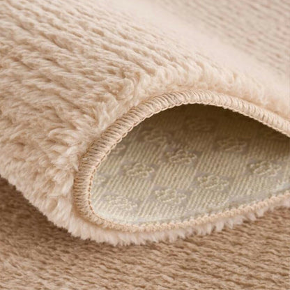 Cream Plush Area Rug