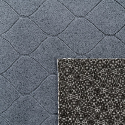 Soft Washable Area Rug Aspen with Moroccan Pattern