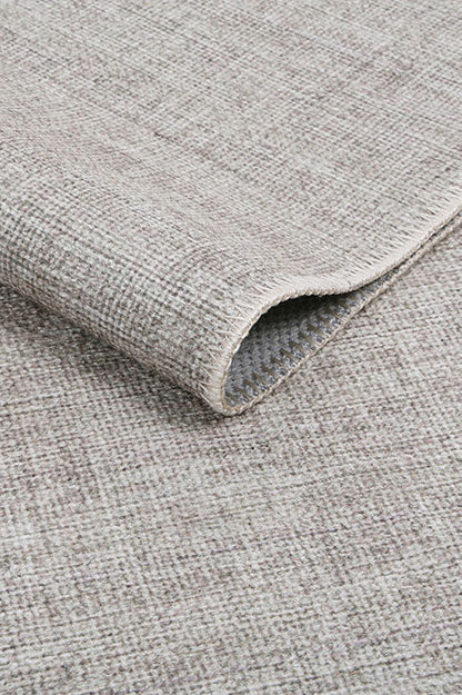 Urban Linen Solid in Grey : Runner Rug