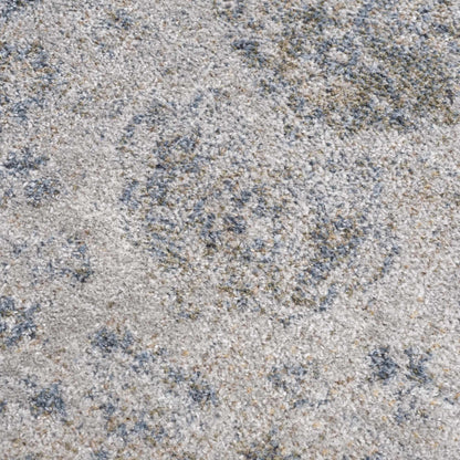 Gael Blue Flat Pile Washable Rug