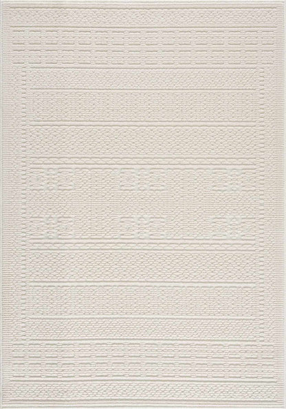 Bahar Cream Washable Area Rug