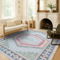 Kyra Green Pink Aesthetic Oushak Rug