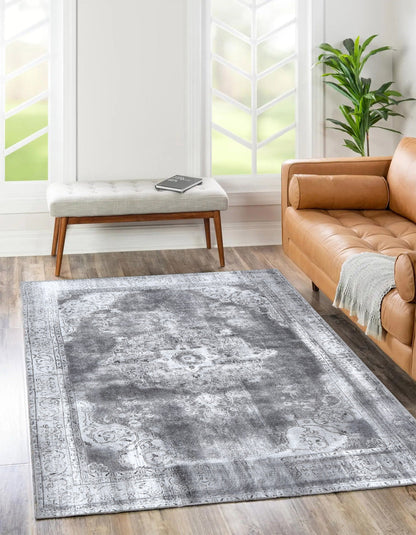 Lola Machine Washable in Grey Rug