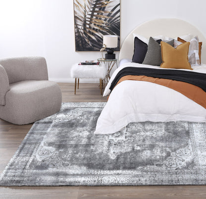 Lola Machine Washable in Grey Rug