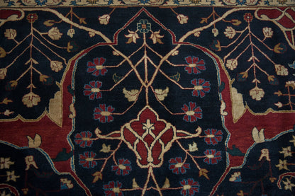 10x14 Vintage Indian Bijar Design Carpet