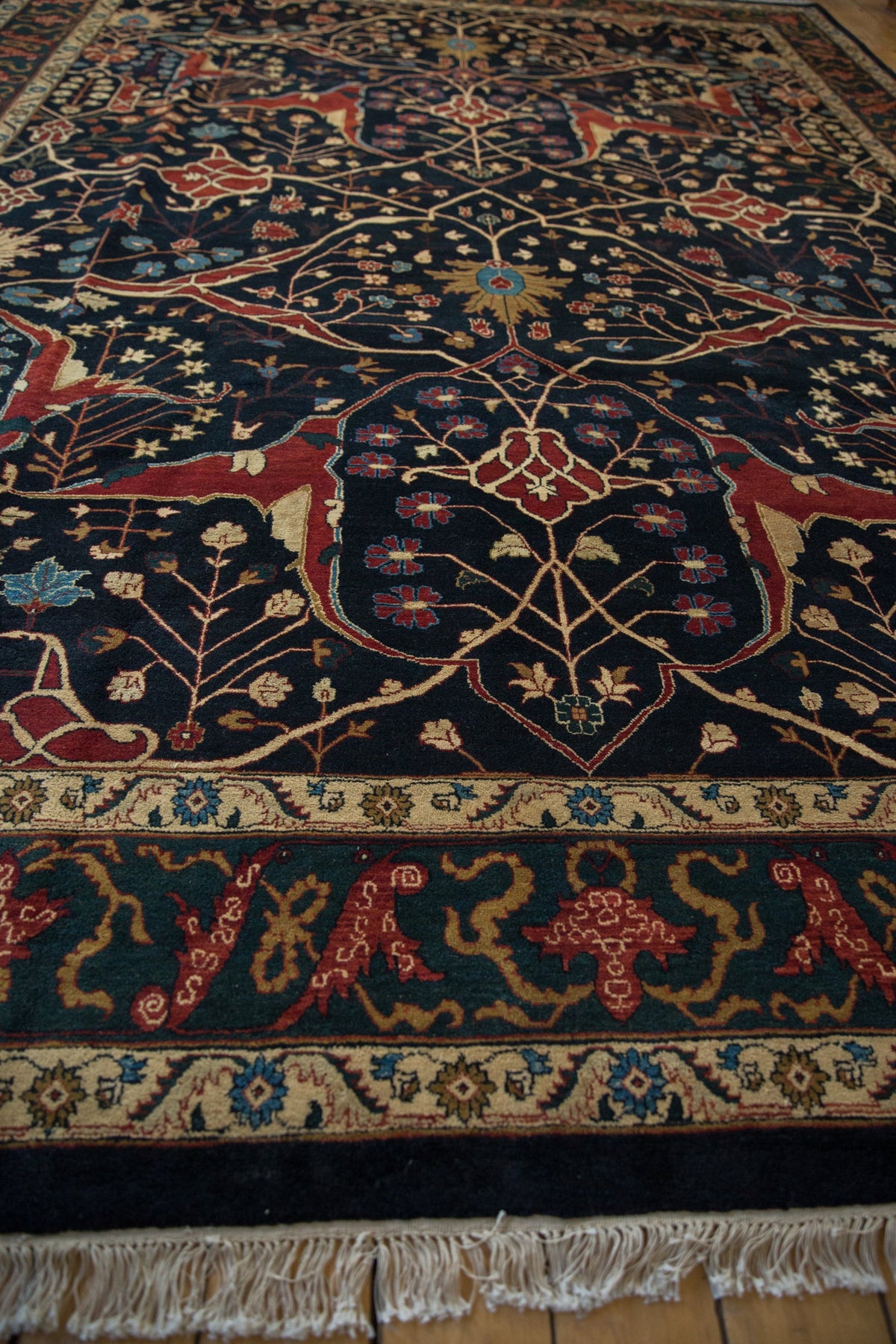 10x14 Vintage Indian Bijar Design Carpet