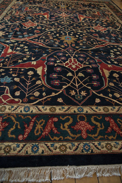 10x14 Vintage Indian Bijar Design Carpet