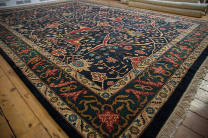 10x14 Vintage Indian Bijar Design Carpet