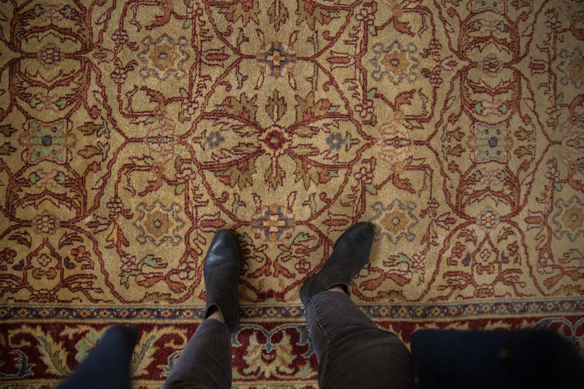 6x9 Vintage Indian Bijar Design Carpet