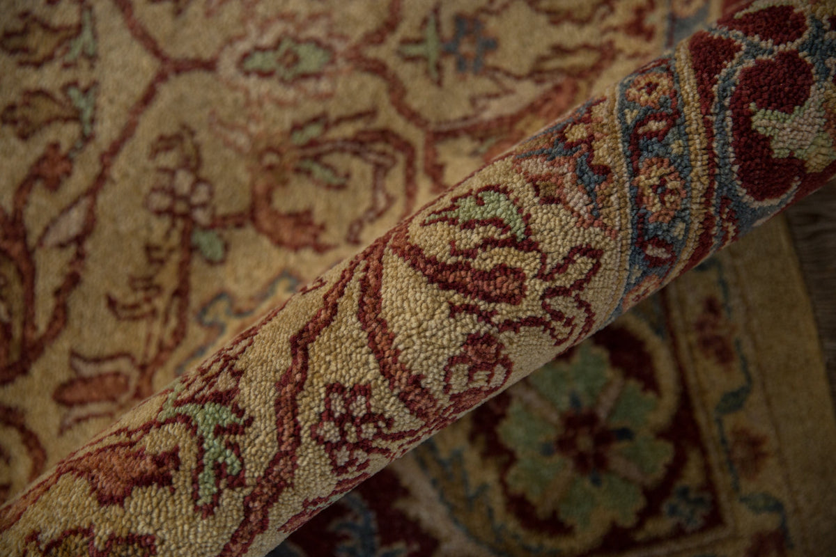 6x9 Vintage Indian Bijar Design Carpet