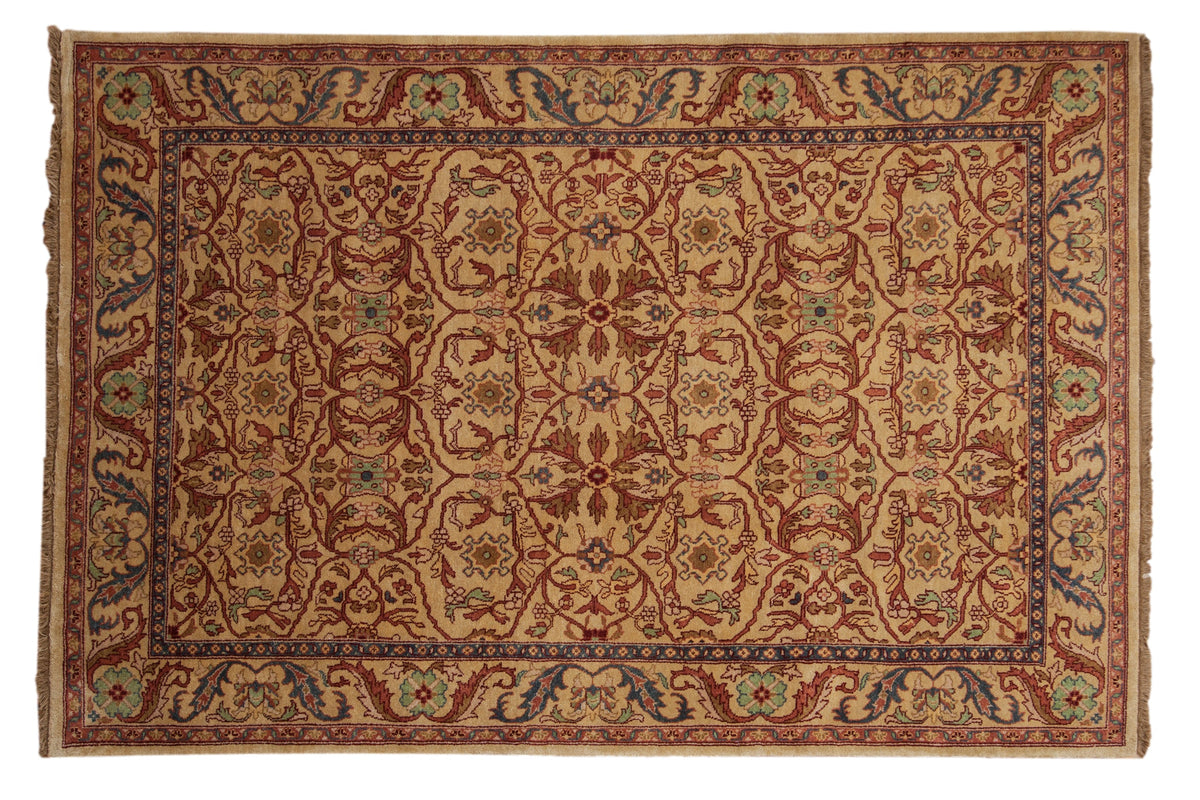 6x9 Vintage Indian Bijar Design Carpet
