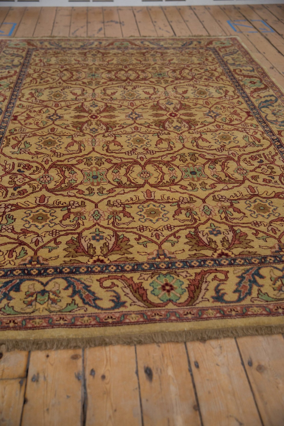 6x9 Vintage Indian Bijar Design Carpet