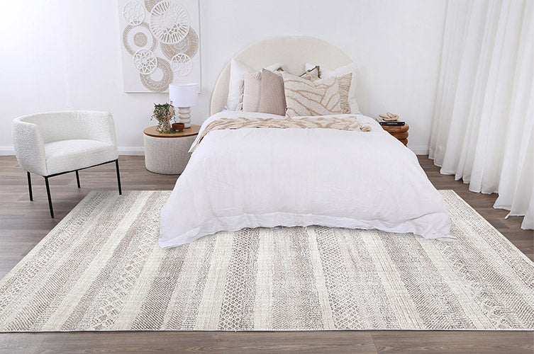 Mojave Lines Desert in Beige Rug