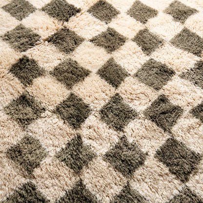 Checkered Garden - Luxury Shag Moroccan Rug