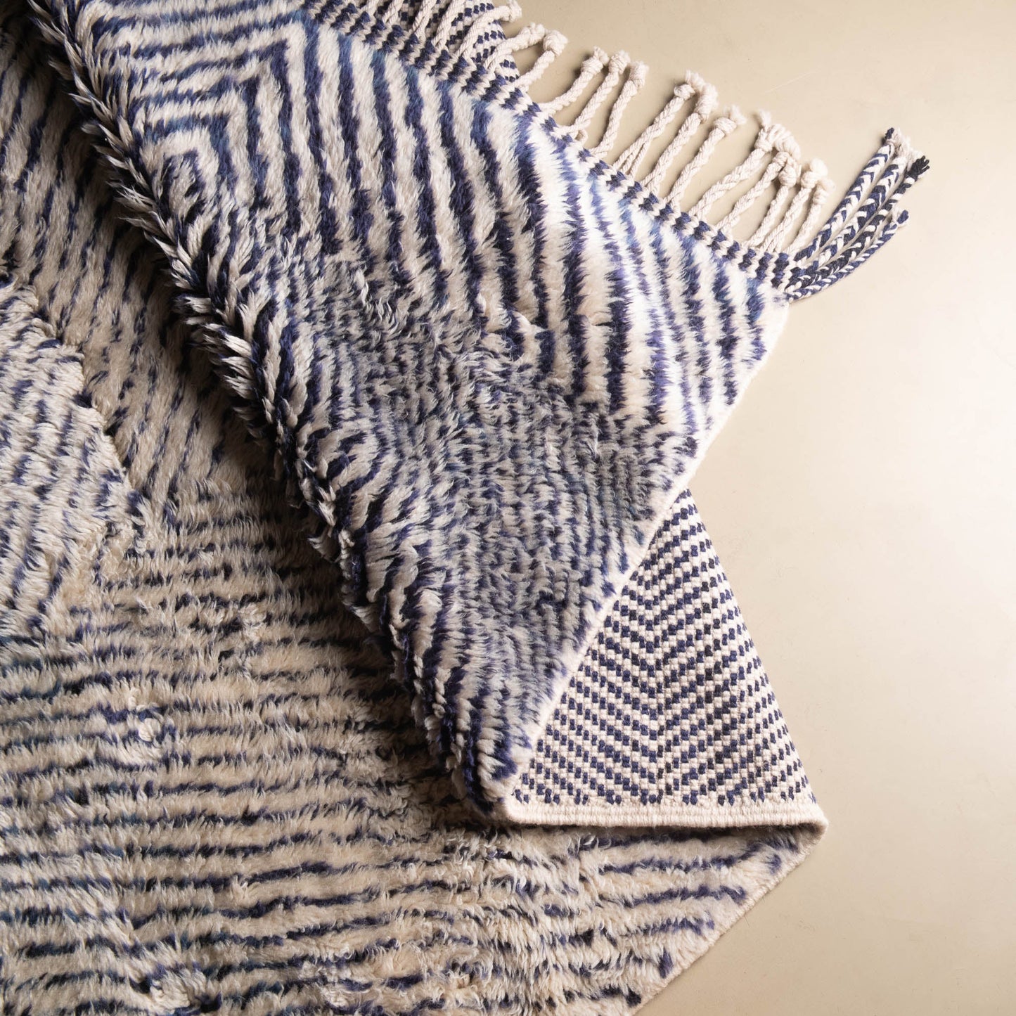 Blue Diamond - Luxury Shag Moroccan Rug