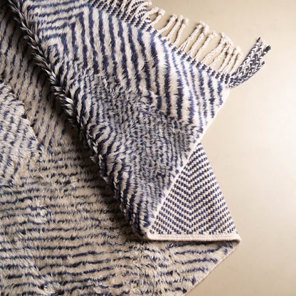 Blue Diamond - Luxury Shag Moroccan Rug