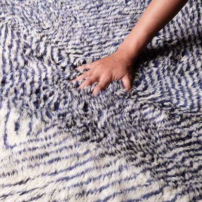 Blue Diamond - Luxury Shag Moroccan Rug