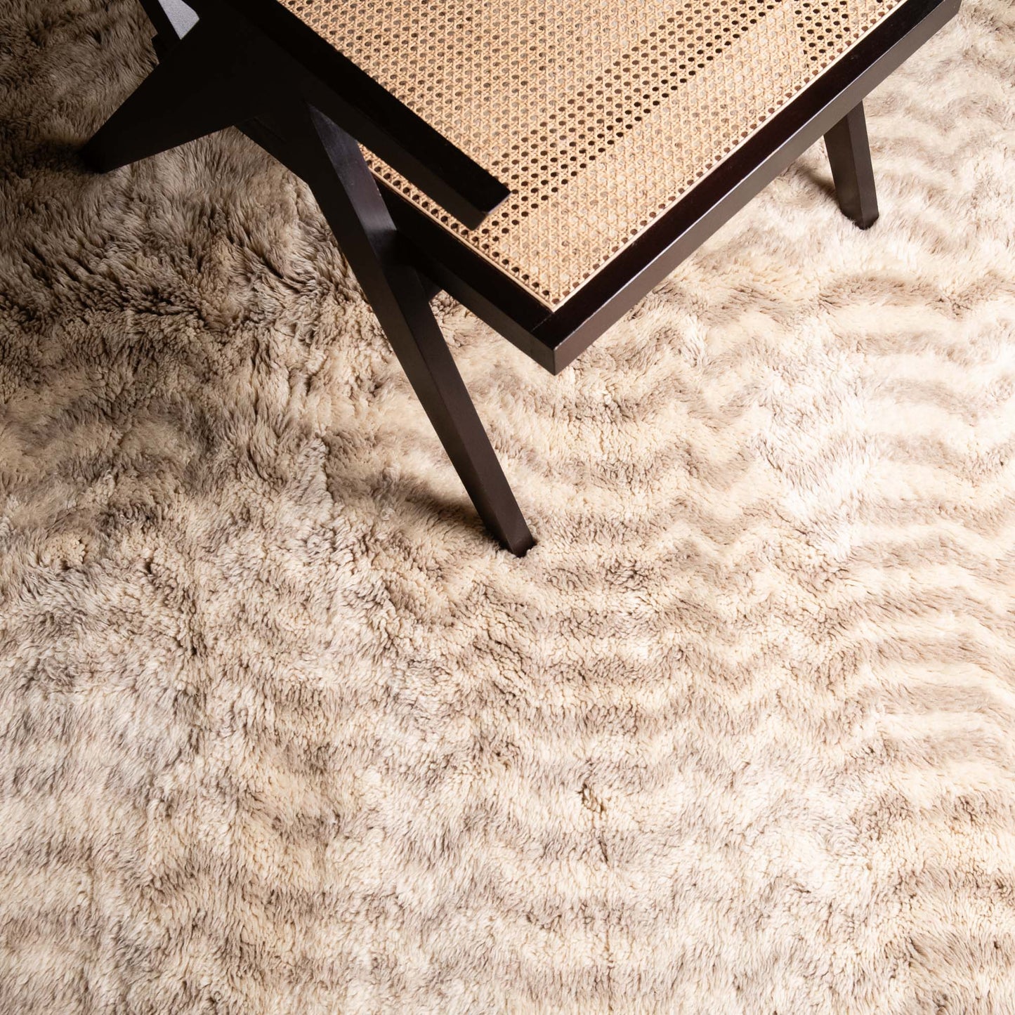 Sandy Blonde - Luxury Shag Moroccan Rug