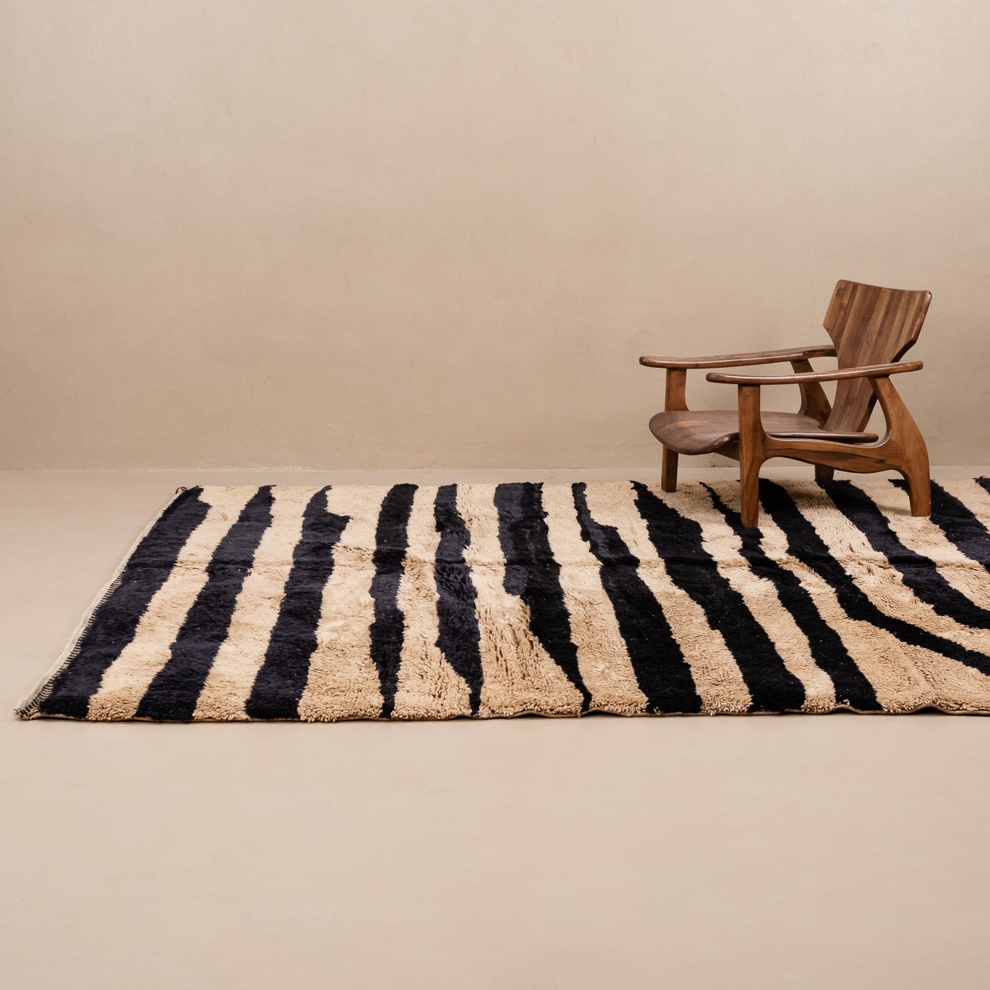 Wild Stripes - Luxury Shag Moroccan Rug