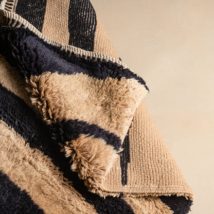 Wild Stripes - Luxury Shag Moroccan Rug