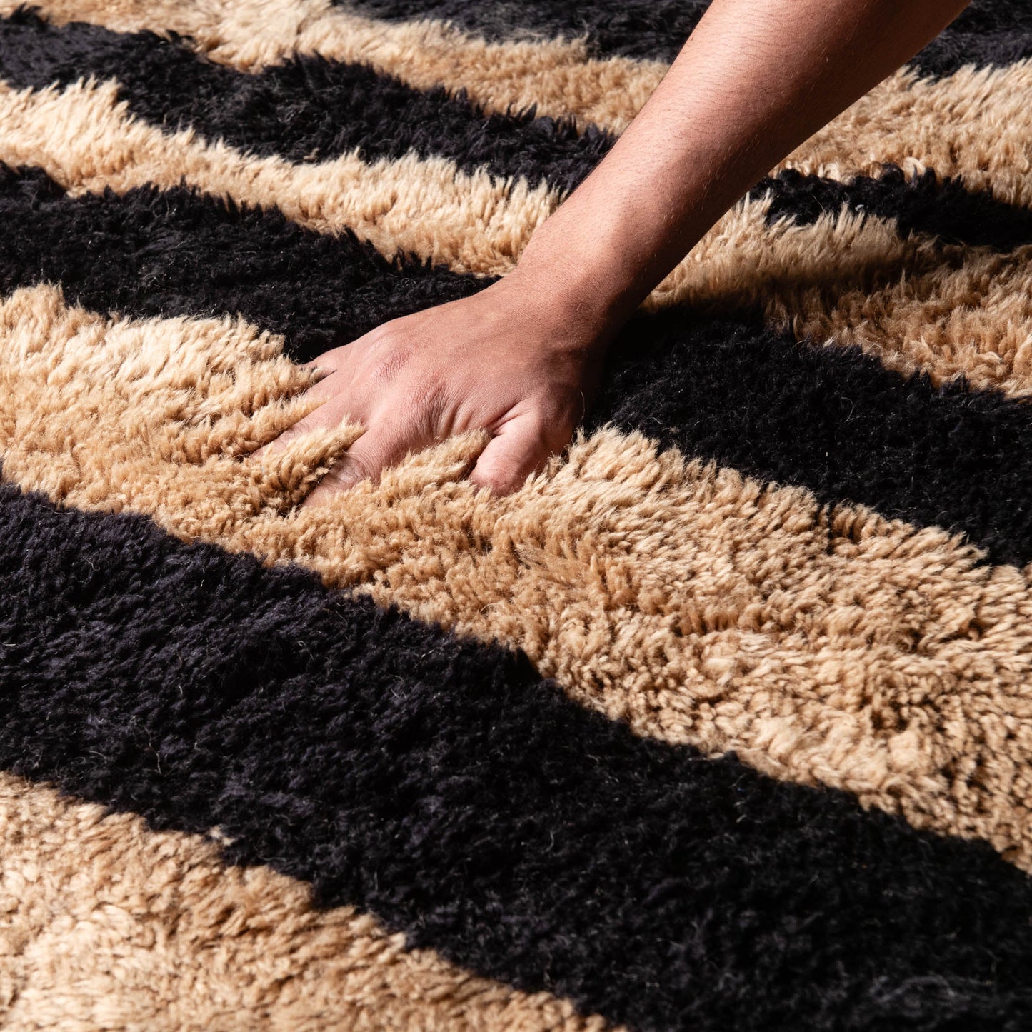 Wild Stripes - Luxury Shag Moroccan Rug