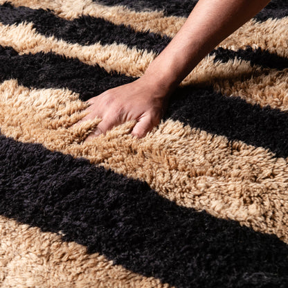 Wild Stripes - Luxury Shag Moroccan Rug