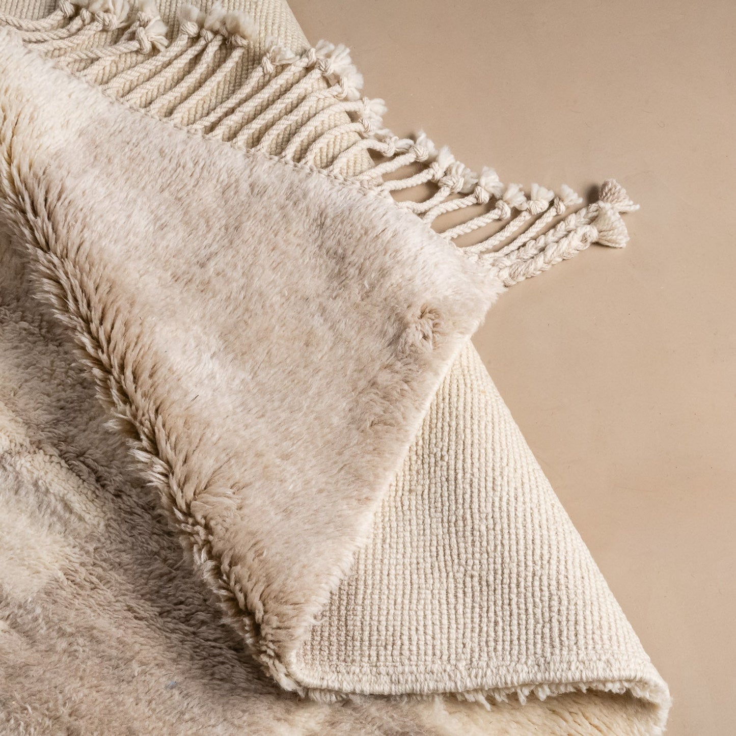 Silver Lattice - Luxury Shag Moroccan Rug