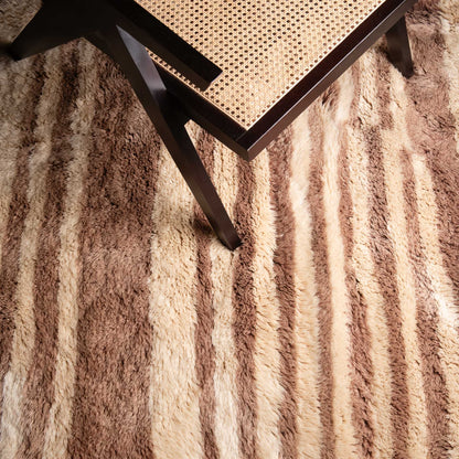 Shimmering Sands - Luxury Shag Moroccan Rug