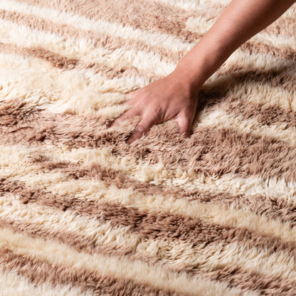 Shimmering Sands - Luxury Shag Moroccan Rug