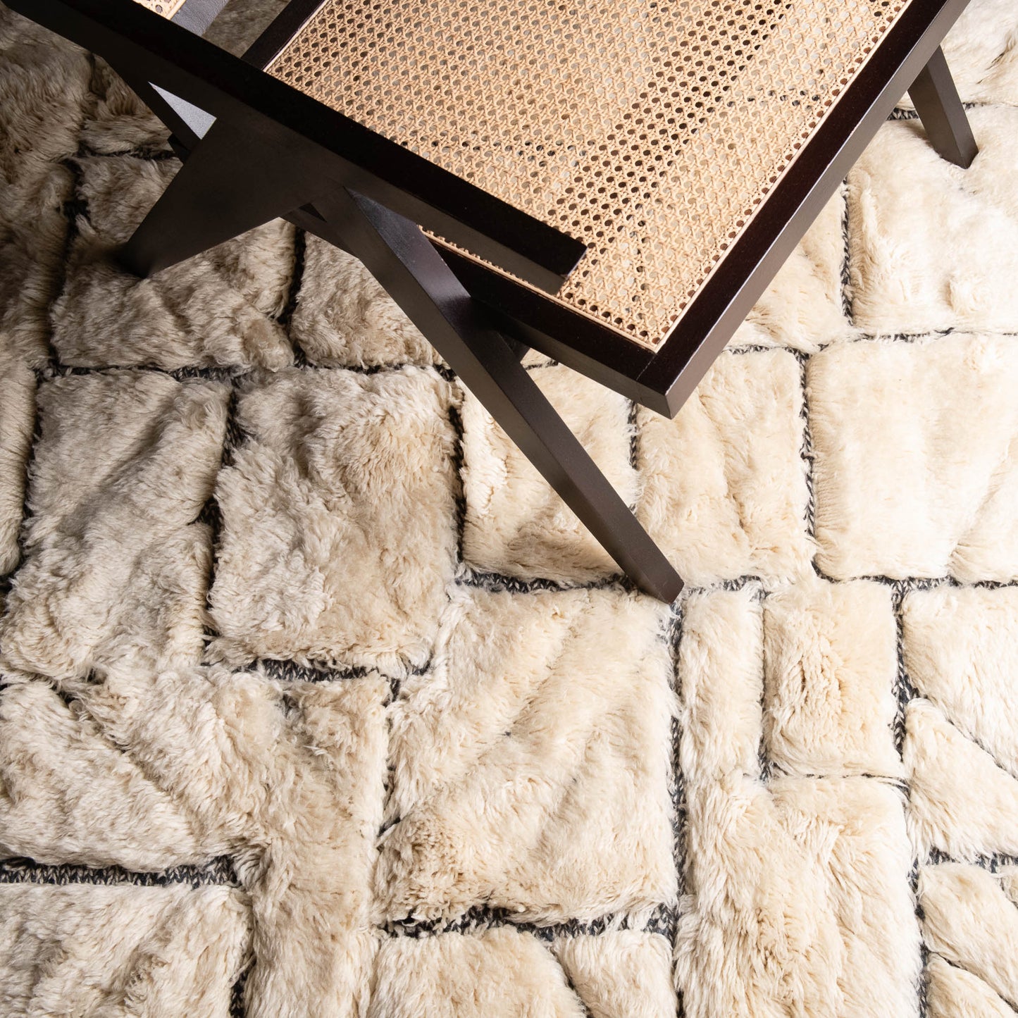 Fragmented Memories - Luxury Shag Moroccan Rug