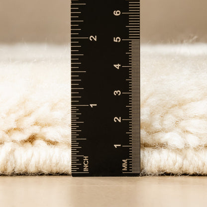 Symetrical Lines - Luxury Shag Moroccan Rug