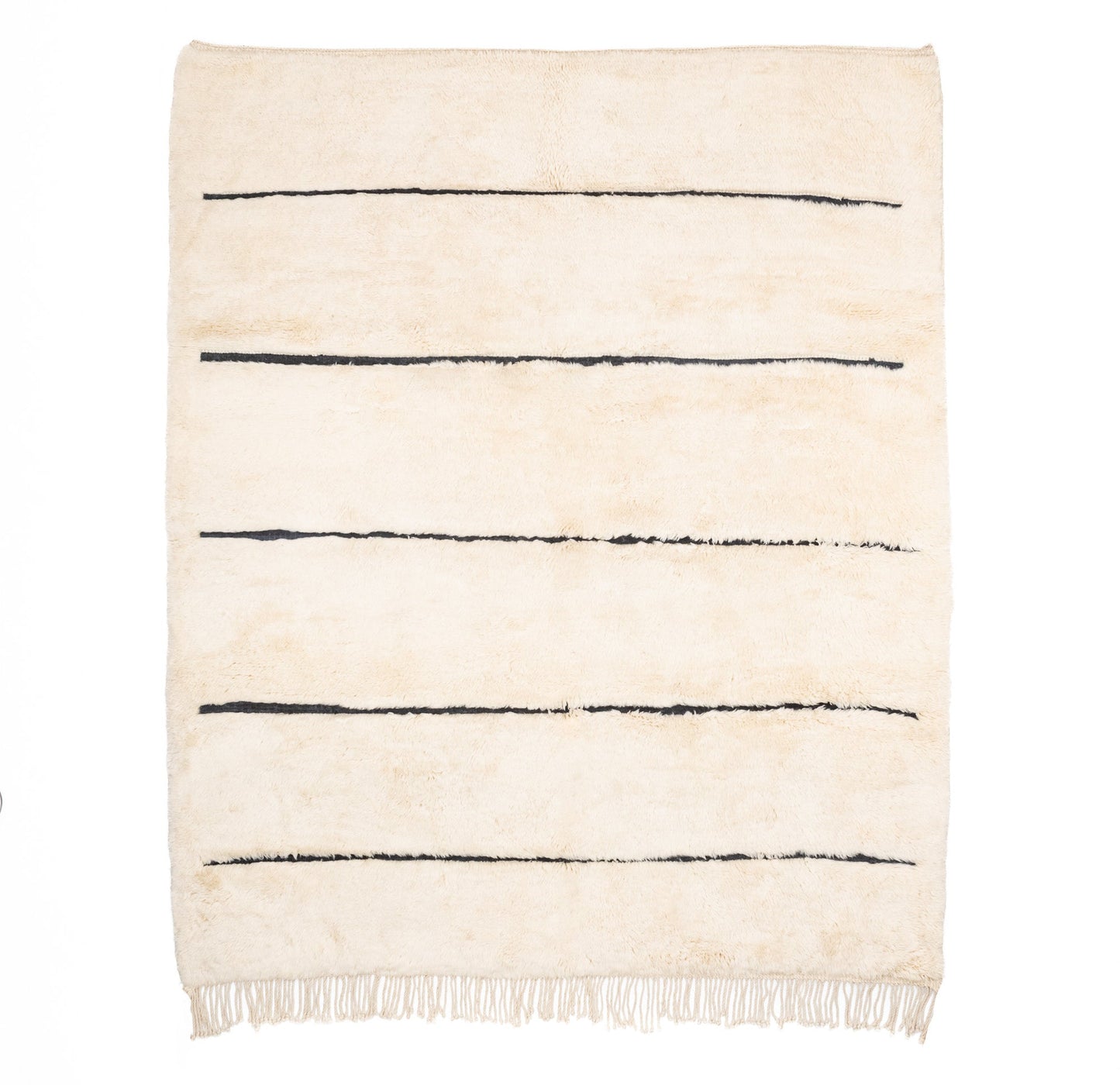 Symetrical Lines - Luxury Shag Moroccan Rug