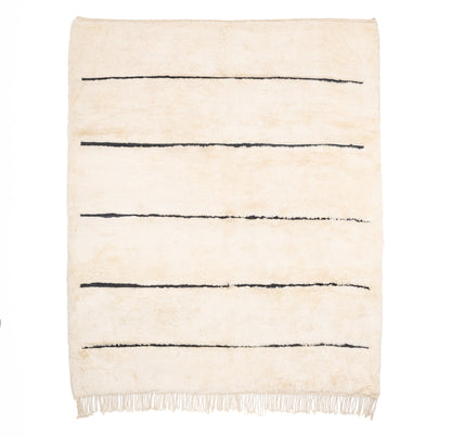 Symetrical Lines - Luxury Shag Moroccan Rug