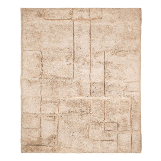 Irrigation Plan - Luxury Shag Moroccan Rug